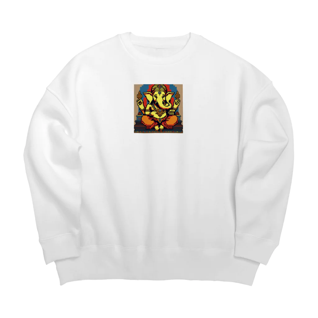 ganeshaの学習と成長を重視するガネーシャ Big Crew Neck Sweatshirt