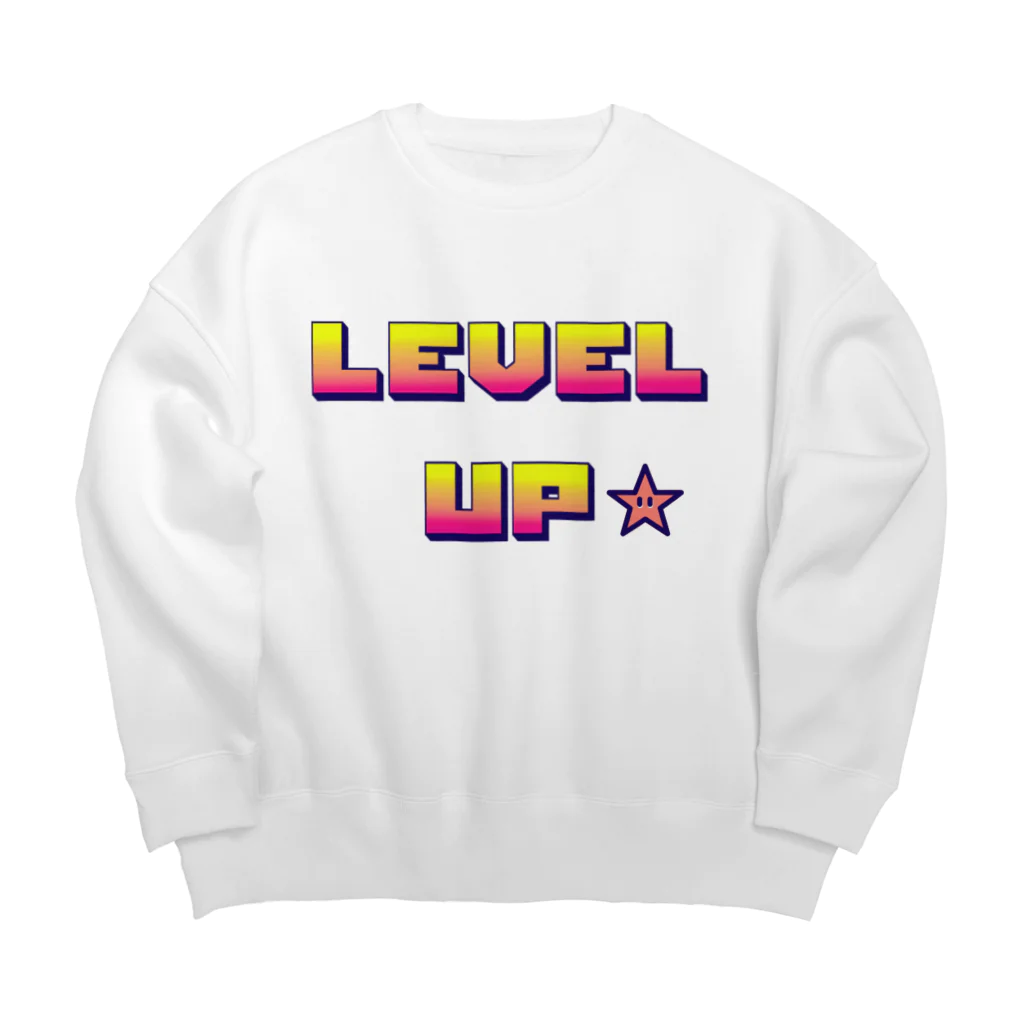 designerk　ＧＰのレベルアップ　Level up　オタク Big Crew Neck Sweatshirt