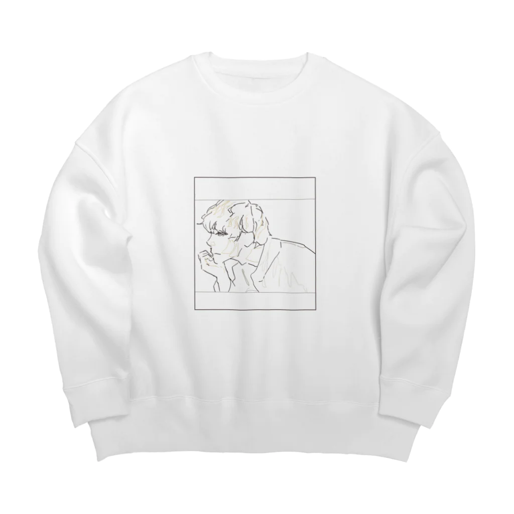 ha-rurururuのシンプル Big Crew Neck Sweatshirt