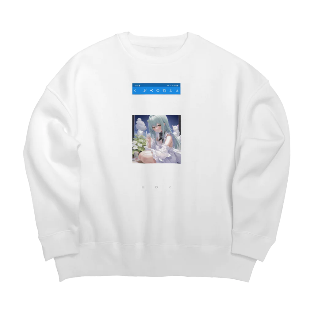 Happy Human の理想の彼女 Big Crew Neck Sweatshirt