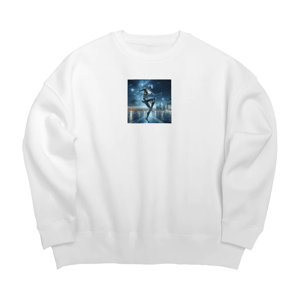 NeonSparkのDance with me Big Crew Neck Sweatshirt