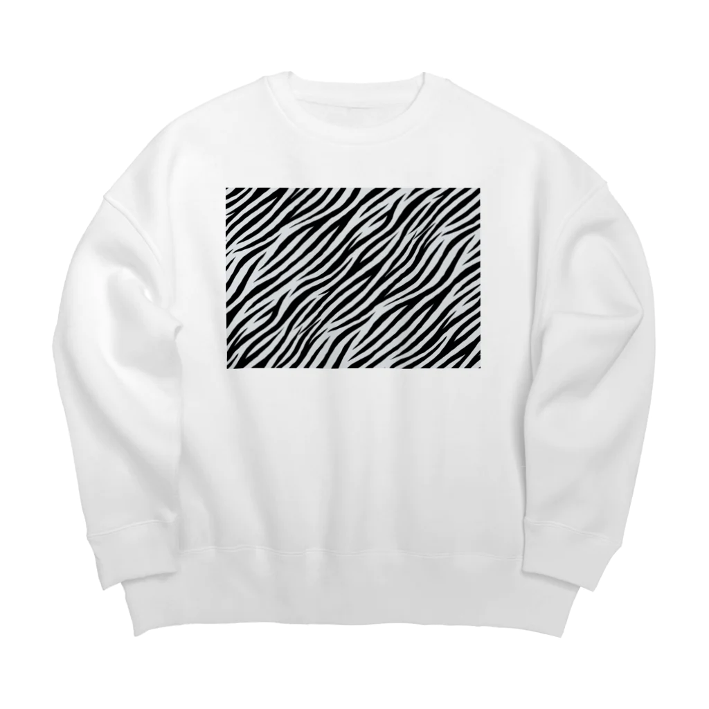 シマのゼブラ柄に期待を求めて Big Crew Neck Sweatshirt