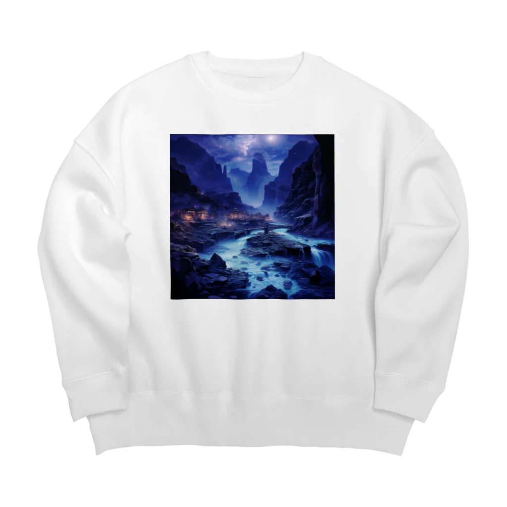 AQUAMETAVERSEの夜景　なでしこ1478 Big Crew Neck Sweatshirt