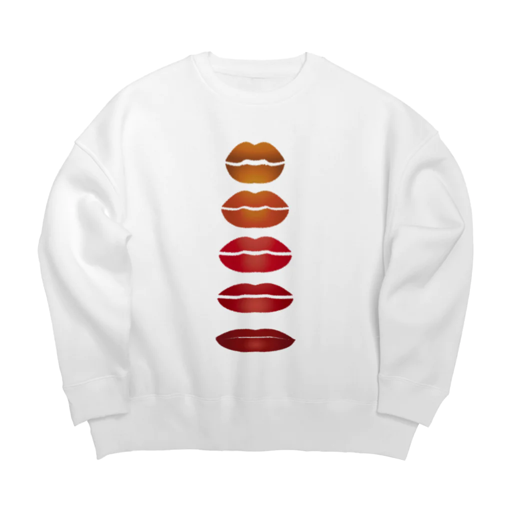 ospiのsix lips Big Crew Neck Sweatshirt