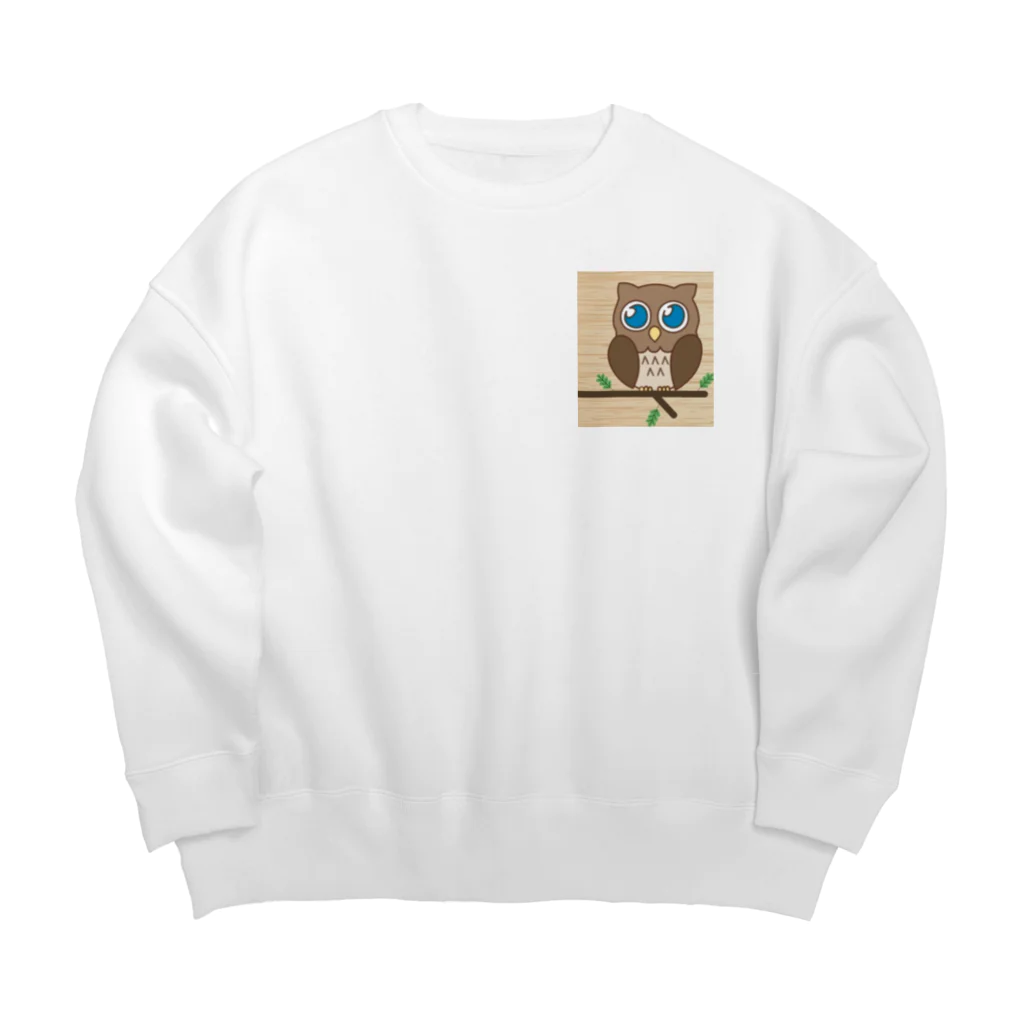 pukurou2096のぷくろう Big Crew Neck Sweatshirt