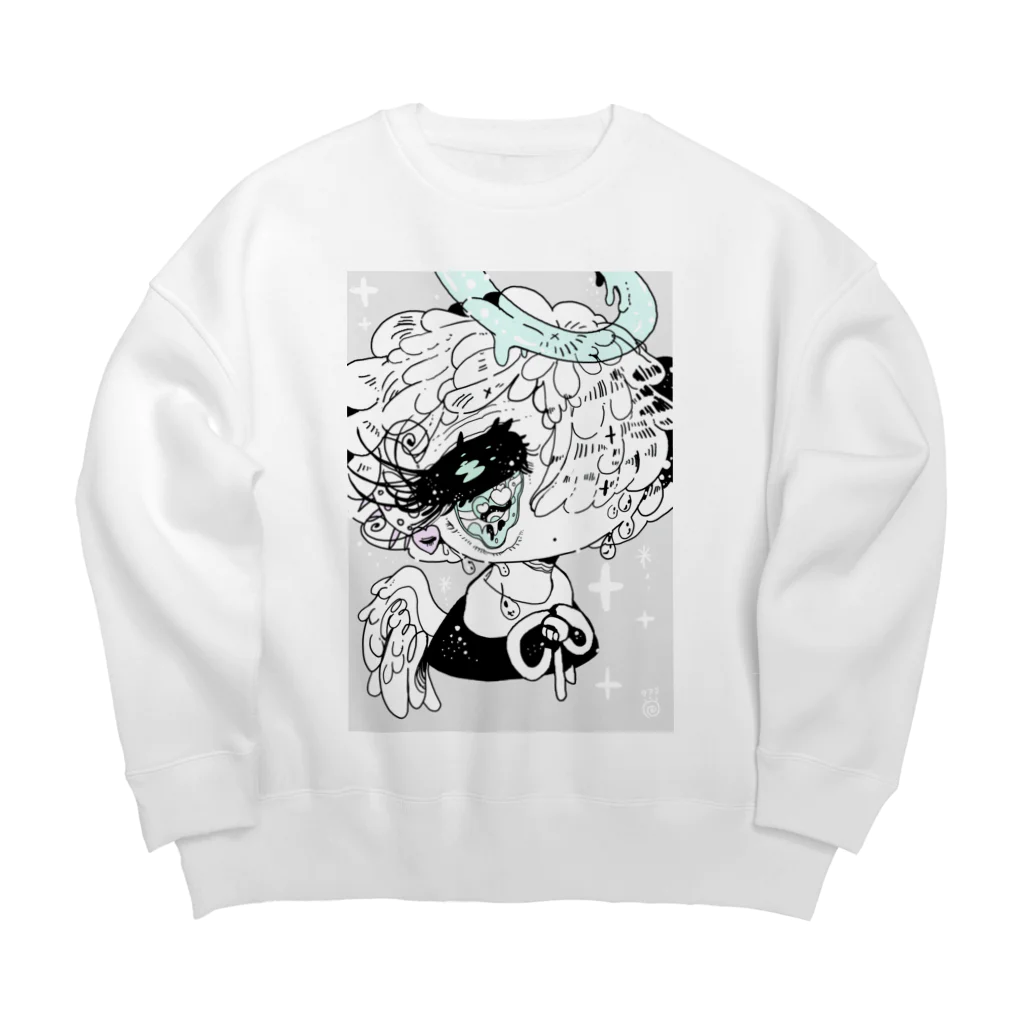 テラテラポエムの👼 Big Crew Neck Sweatshirt