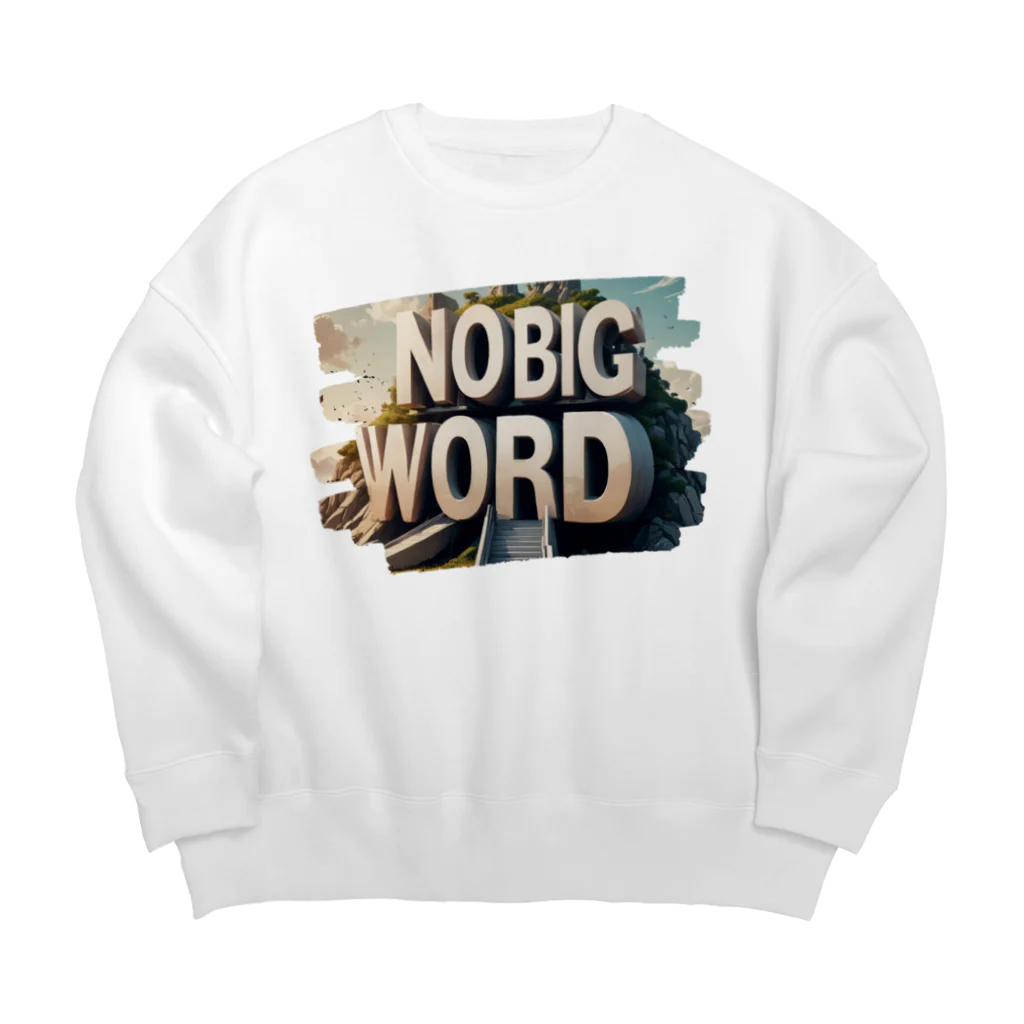 NaROOMのNo Big Wordっていうワードだけでも覚えて帰ってください🤭🤍 Big Crew Neck Sweatshirt