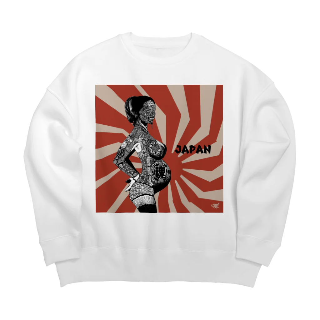 kaz77のorigin art Big Crew Neck Sweatshirt