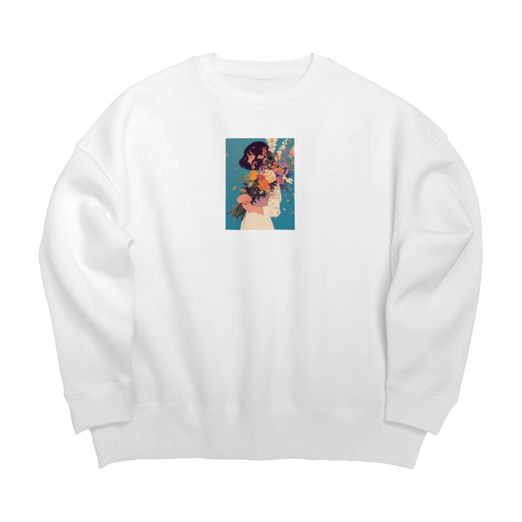 AQUAMETAVERSEの花束をあなたに　Hime  2530 Big Crew Neck Sweatshirt