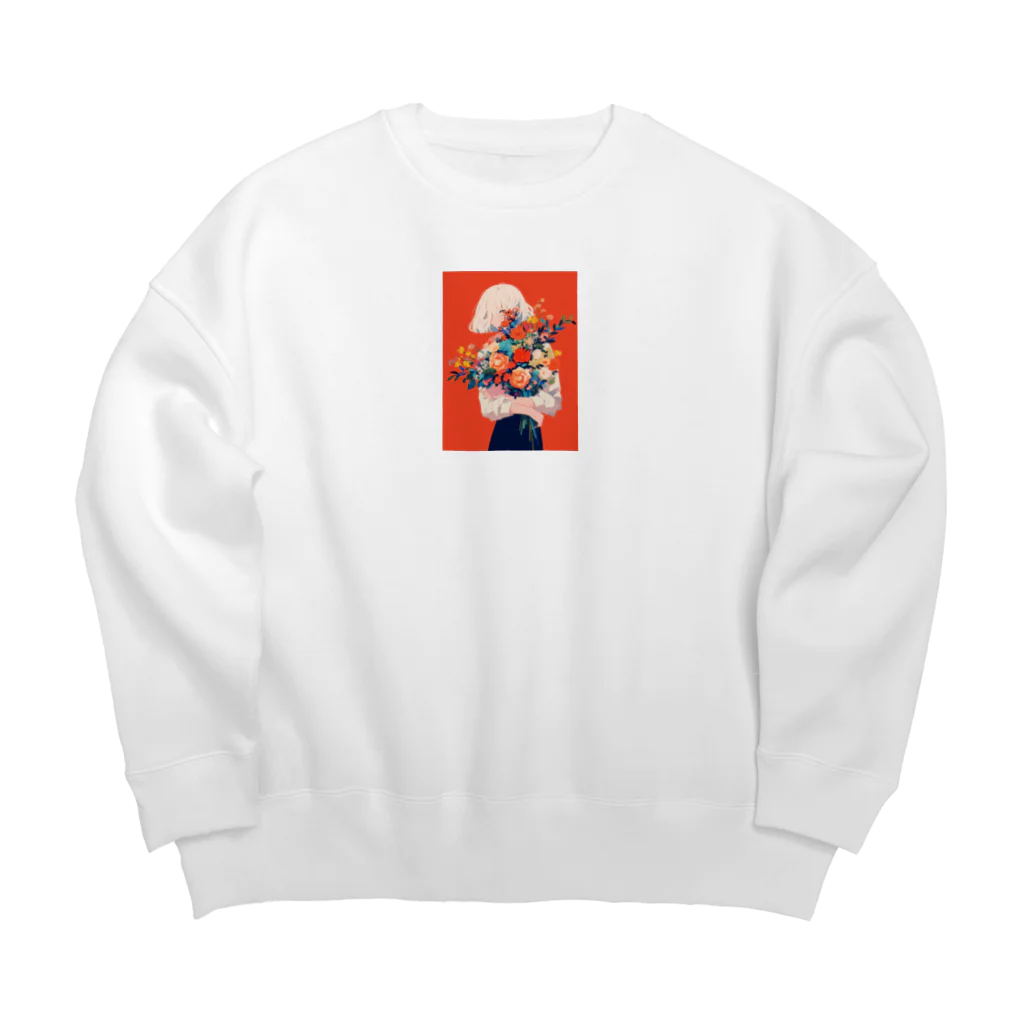 AQUAMETAVERSEの花束をあなたに　Hime  2530 Big Crew Neck Sweatshirt