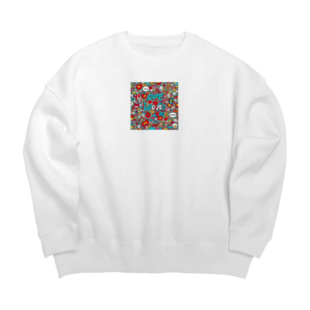 江戸川のらぶり Big Crew Neck Sweatshirt