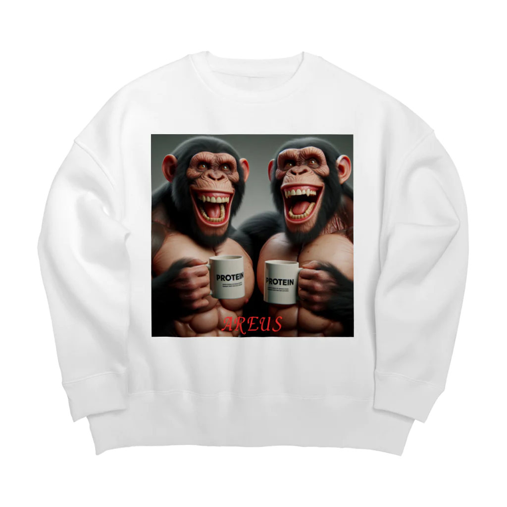 AREUSのAREUS× CHIMPANZEE#3 Big Crew Neck Sweatshirt