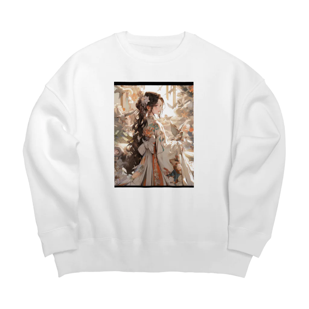 AQUAMETAVERSEの東洋のお姫様　なでしこ1478 Big Crew Neck Sweatshirt