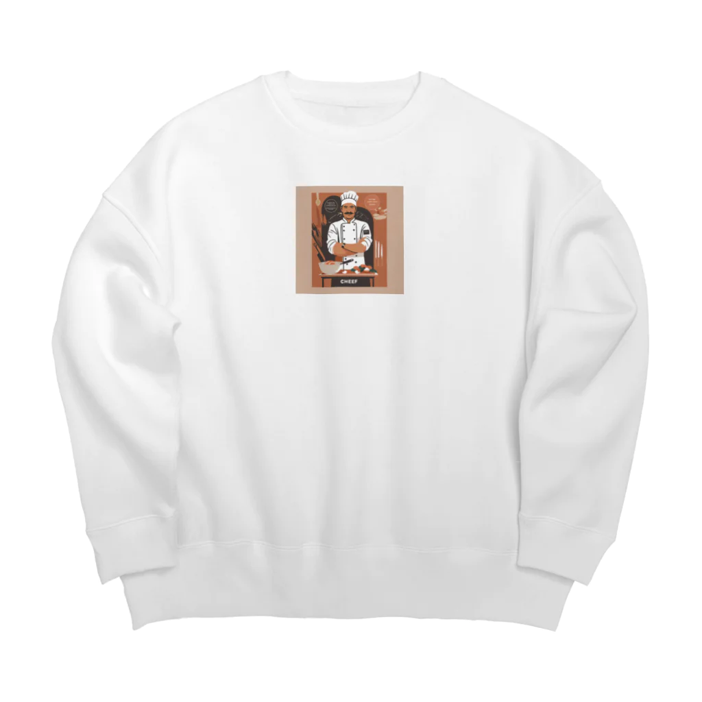 ともぞ@デザイナーの私は料理人 Big Crew Neck Sweatshirt