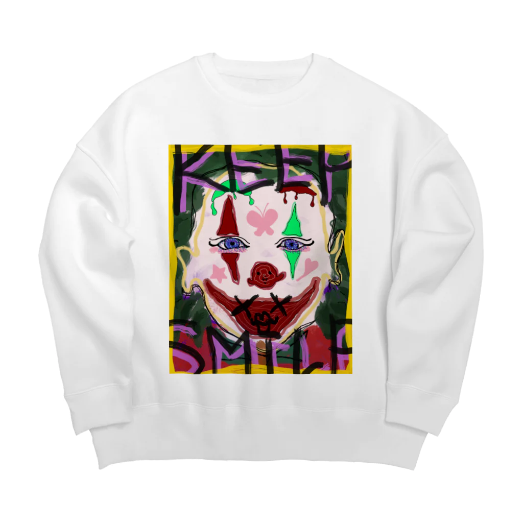 OCCULT MANIAのKEEP SMILE Big Crew Neck Sweatshirt