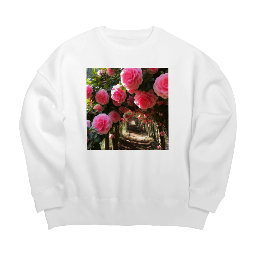 AQUAMETAVERSEの椿のドームなでしこ1478 Big Crew Neck Sweatshirt