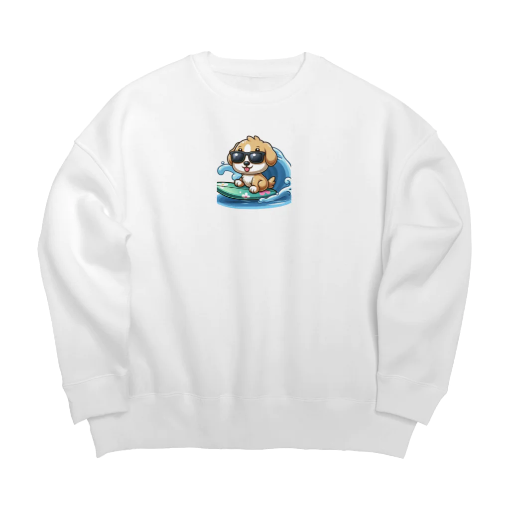 キューピットのふてくされワン Big Crew Neck Sweatshirt