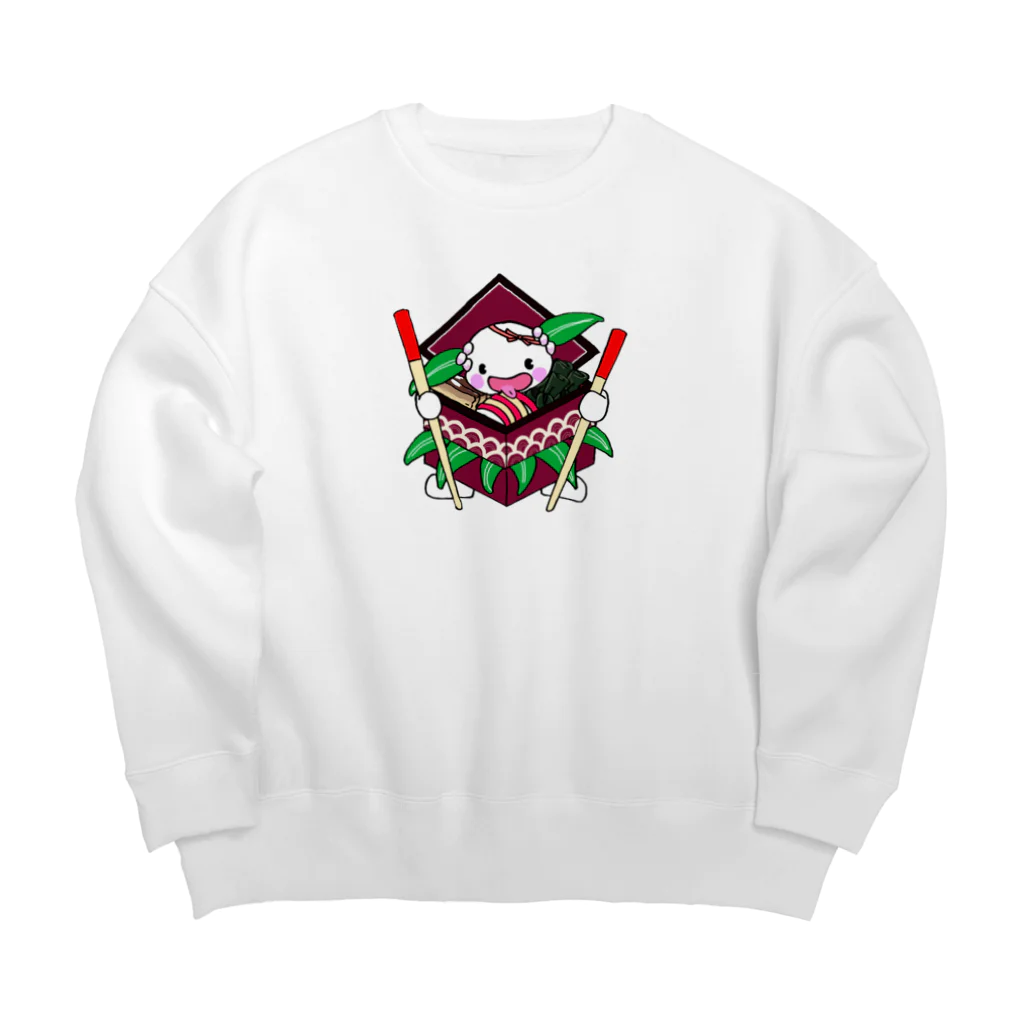 kuriaの重箱ちゃん Big Crew Neck Sweatshirt