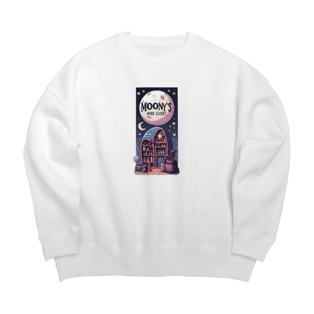 MOONY'S Wine ClosetのWine Treasure Trove Big Crew Neck Sweatshirt