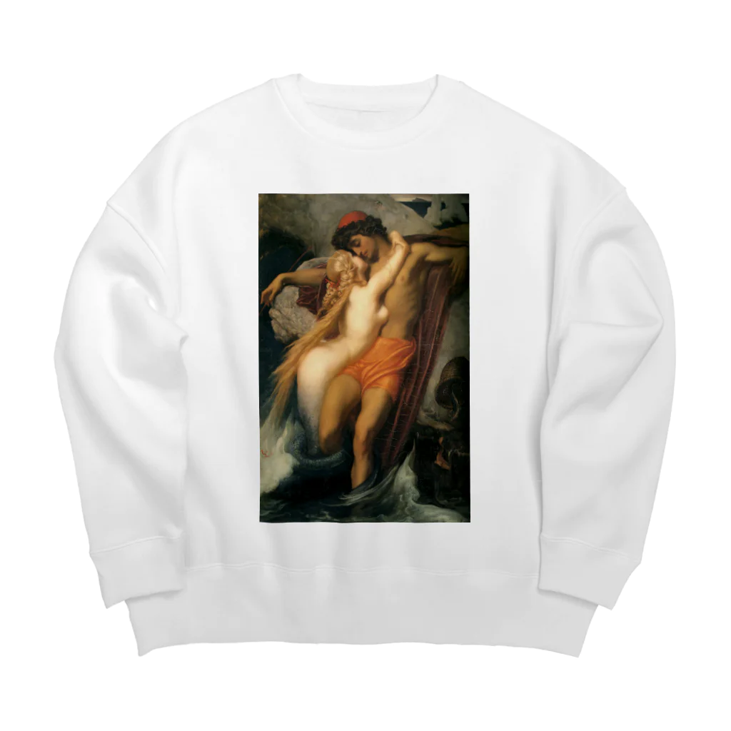 世界美術商店の漁夫とセイレーン / The Fisherman and the Syren Big Crew Neck Sweatshirt