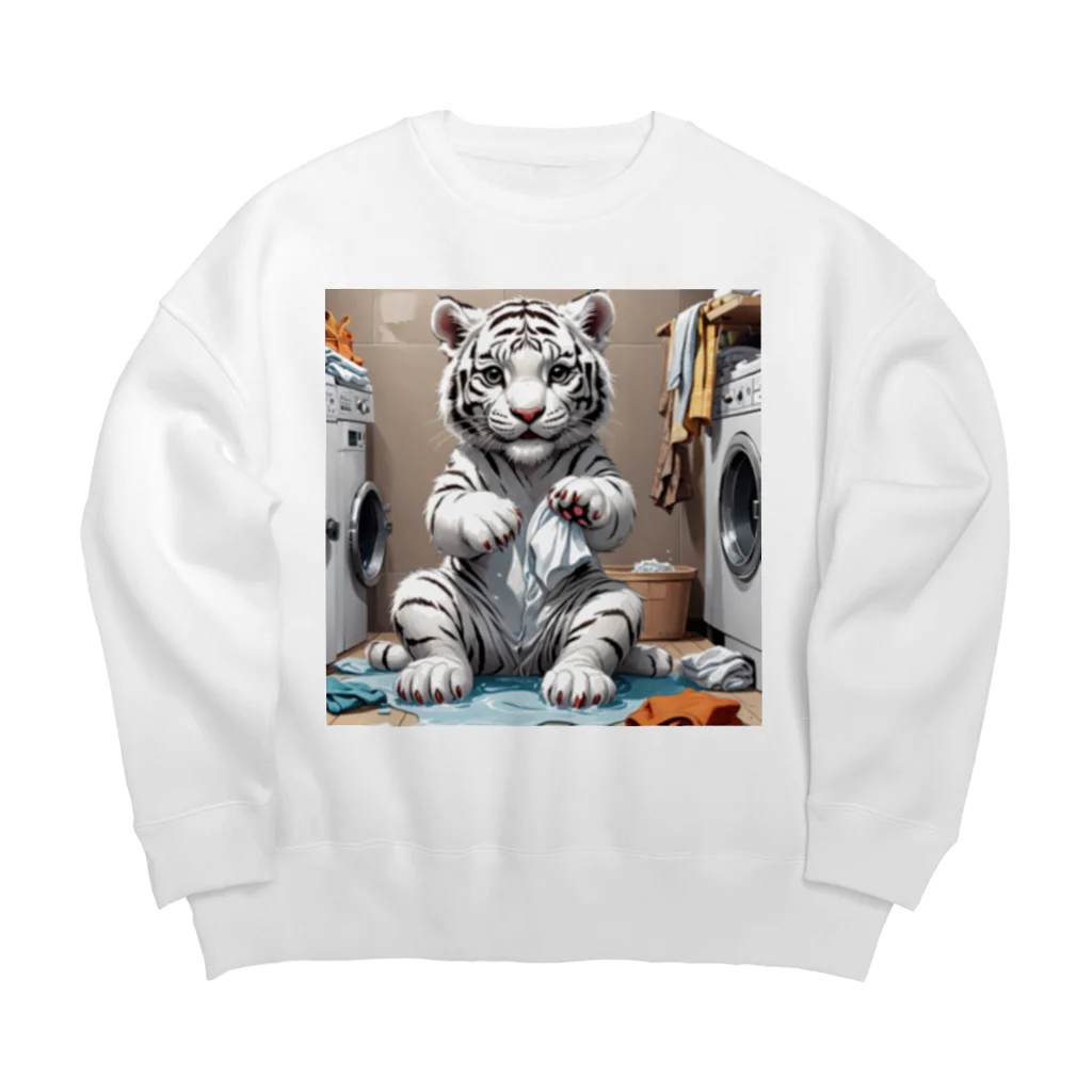 hono想(そう)イタグレ日記の洗濯も大変だな Big Crew Neck Sweatshirt