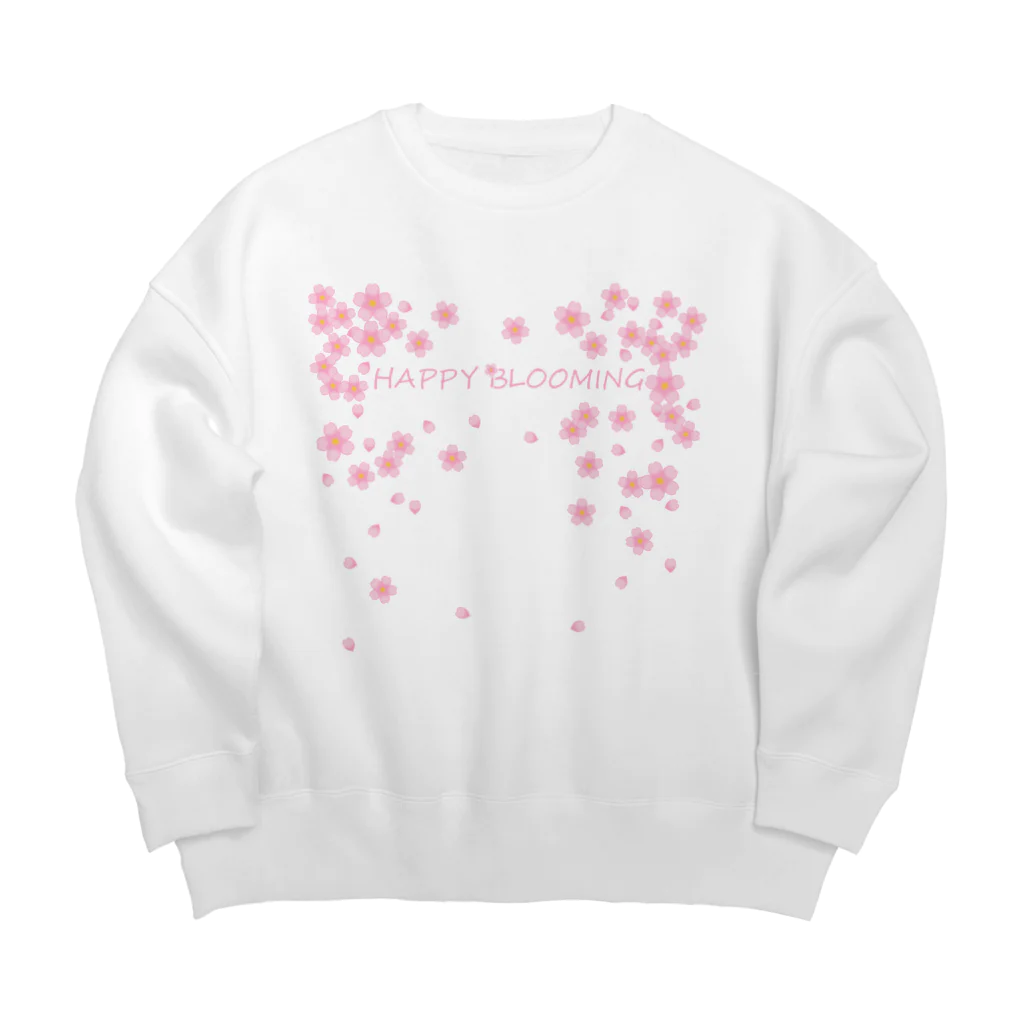 A33のHAPPY BLOOMING Big Crew Neck Sweatshirt