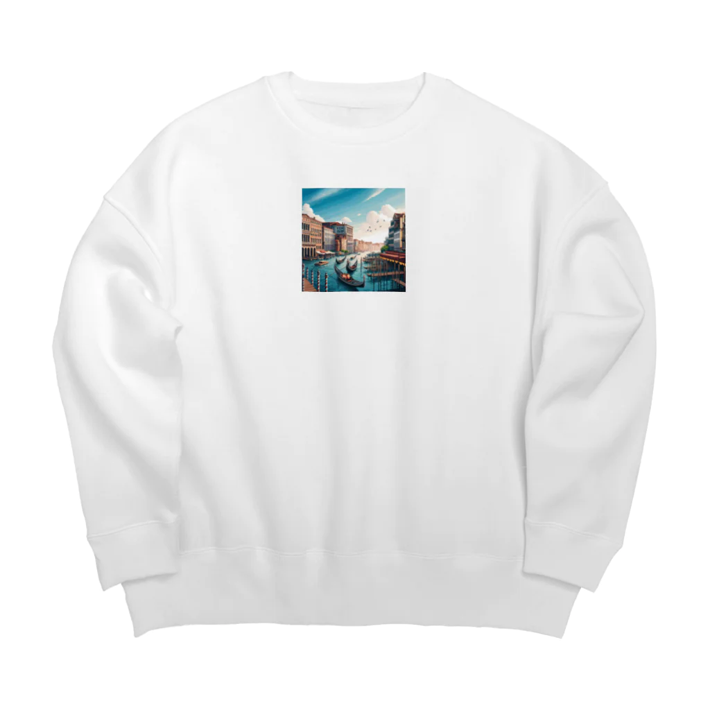 Pixel Art Goodsのヴェネチア（pixel art） Big Crew Neck Sweatshirt