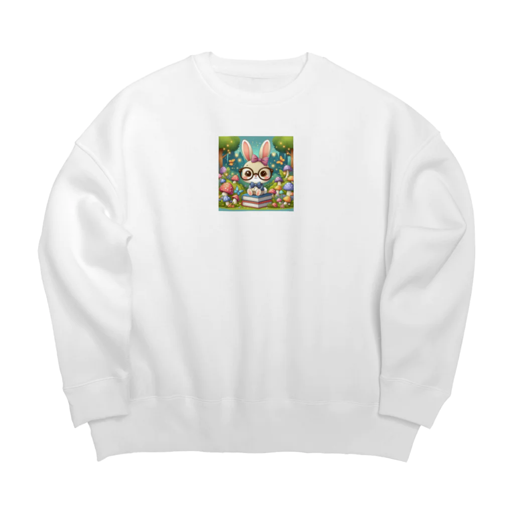 denyo dreamのウサギのアマリリス Big Crew Neck Sweatshirt