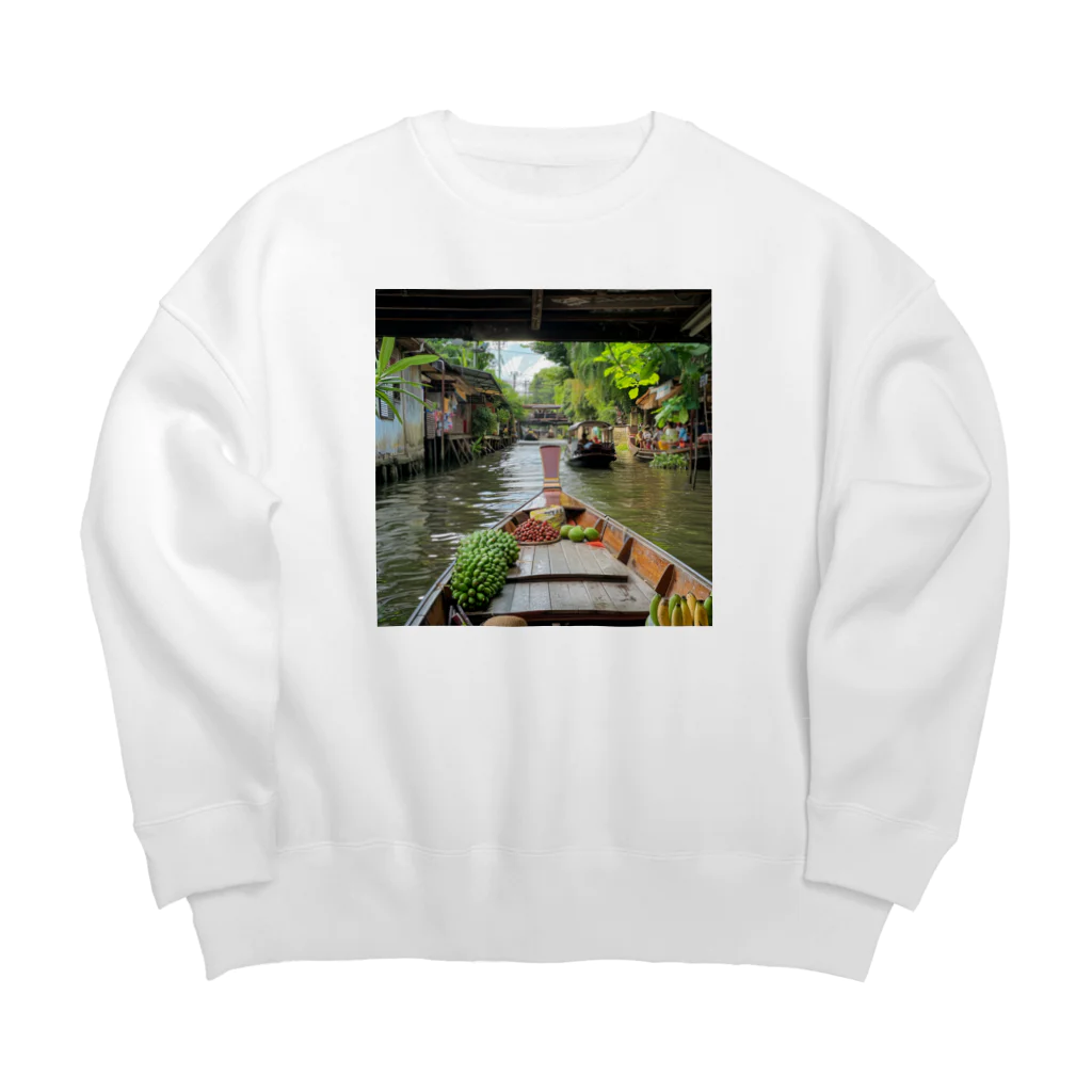 AQUAMETAVERSEの非日常のアジア旅　なでしこ1478 Big Crew Neck Sweatshirt