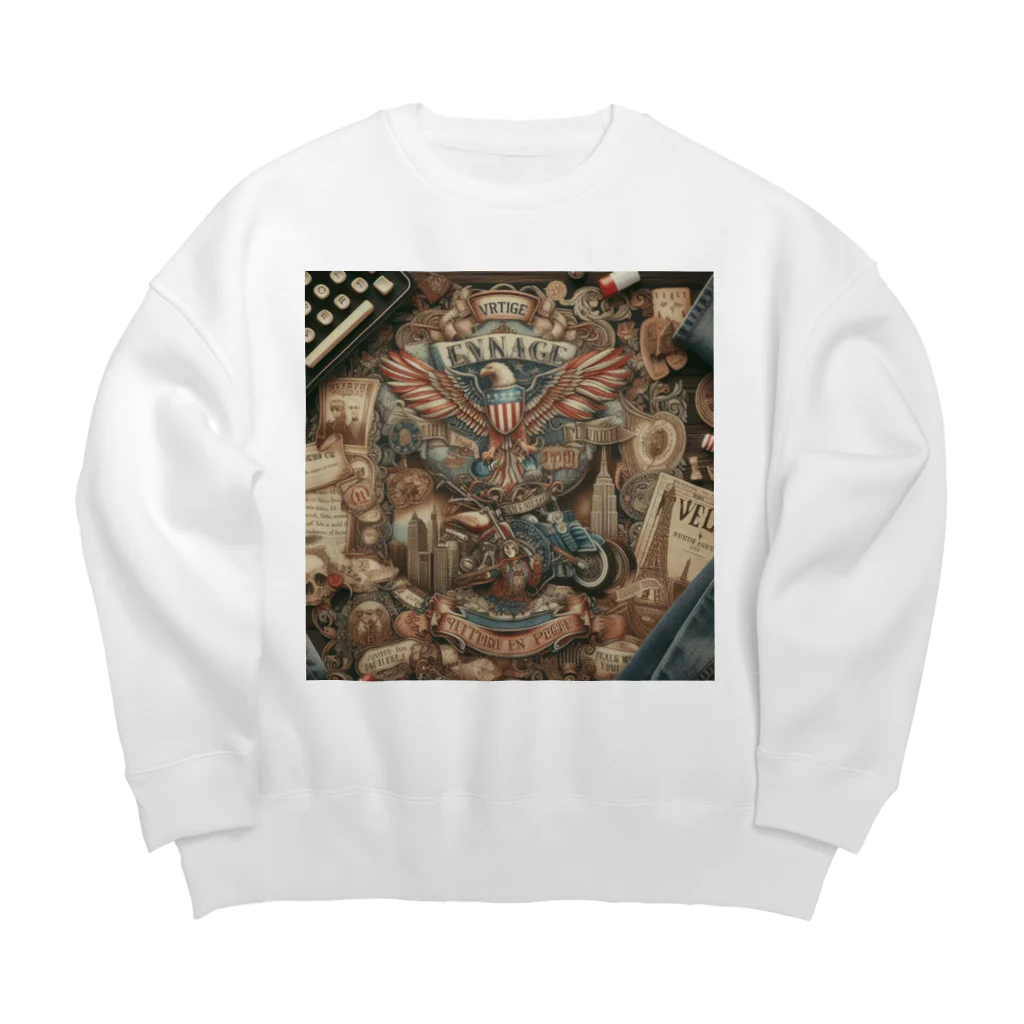 ほくろんのビンテージ Big Crew Neck Sweatshirt