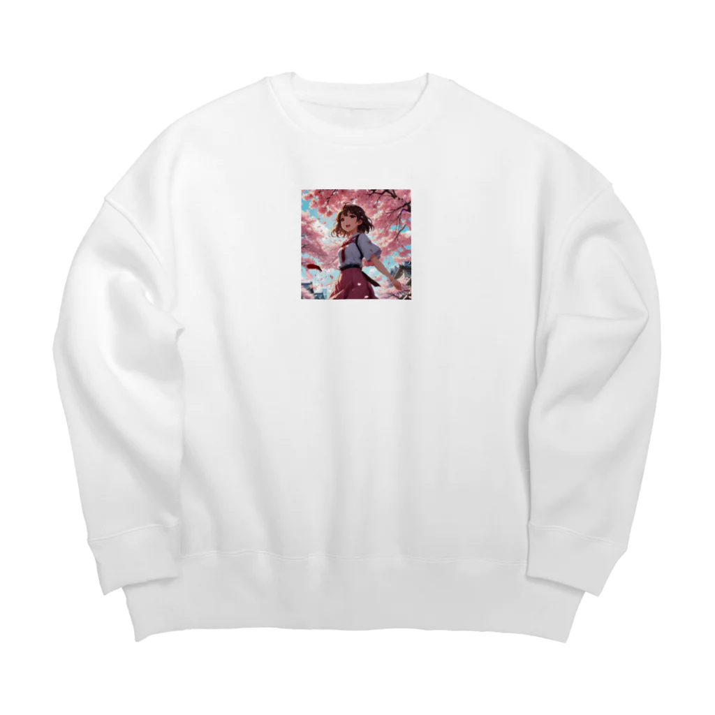 ここのよていの桜の季節 Big Crew Neck Sweatshirt