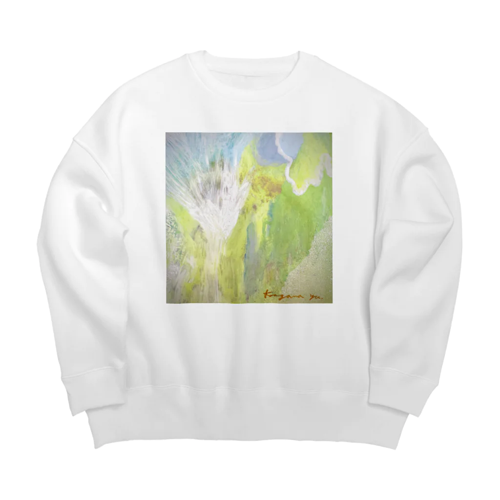 kirokokeshiの氷の世界に桜が咲く Big Crew Neck Sweatshirt