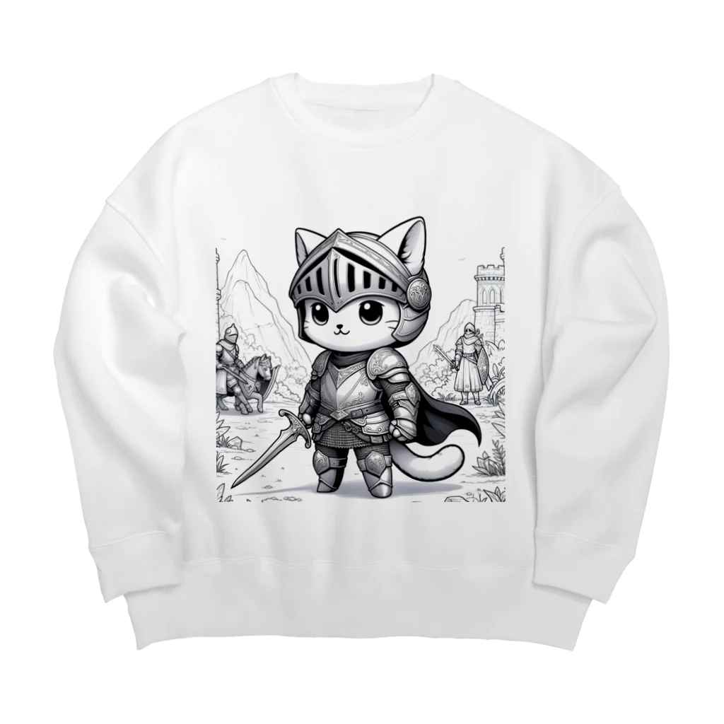 われらちきゅうかぞくのナイト キャッツ(Knight Cats) Big Crew Neck Sweatshirt