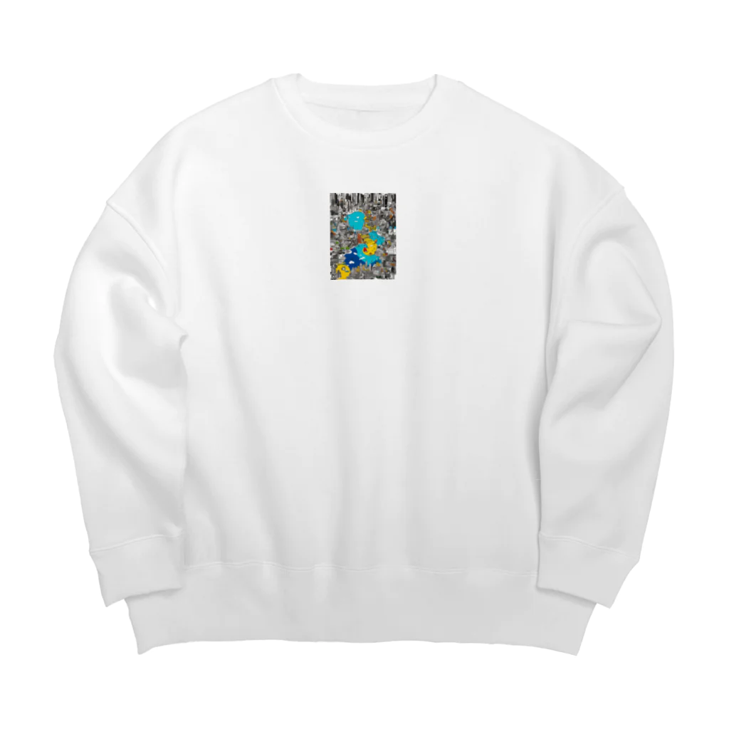 ○○の不思議のアートの不思議 Big Crew Neck Sweatshirt