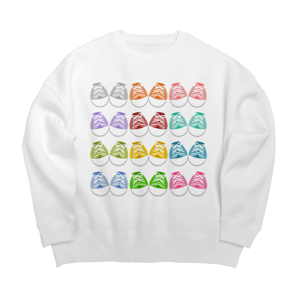 A33のカラフルシューズ Big Crew Neck Sweatshirt