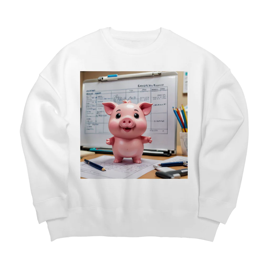 MTHの社内のぷろじぇくとのをするみにぶた報告進捗状況 Big Crew Neck Sweatshirt