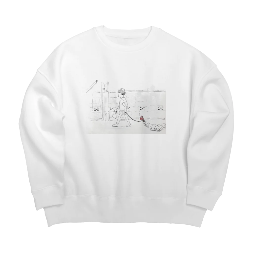 ガムのステーキのタルタル派 Big Crew Neck Sweatshirt