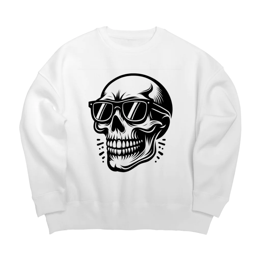 スタイリッシュベアーのファンキースカル Big Crew Neck Sweatshirt