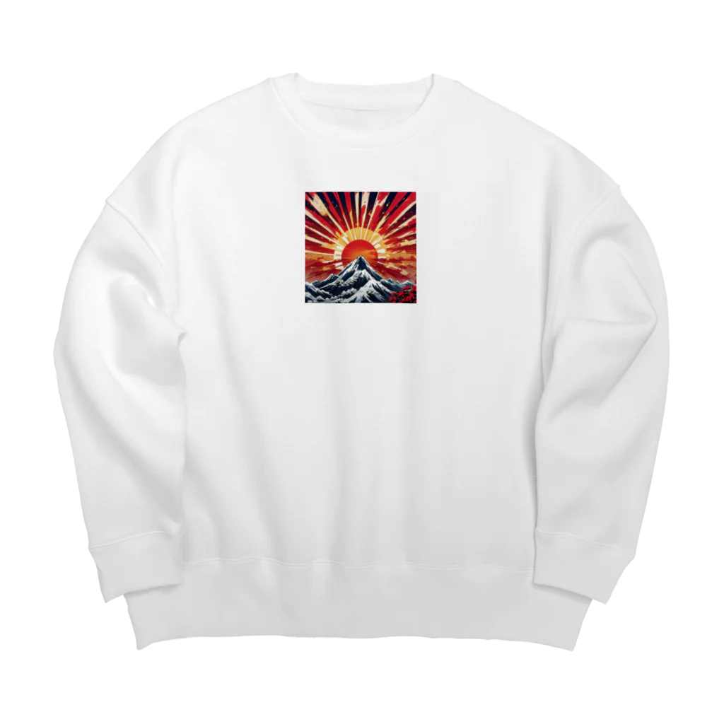 yu-ki213の旭日旗 Big Crew Neck Sweatshirt