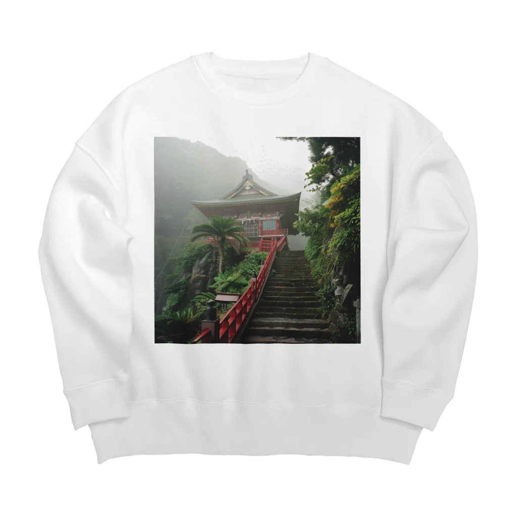 AQUAMETAVERSEの山頂にある神秘的な神社 アメジスト2846 Big Crew Neck Sweatshirt