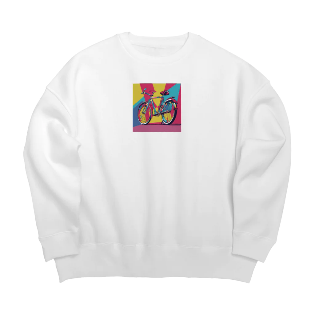 NeoPopGalleryのPOPART bicycle Big Crew Neck Sweatshirt