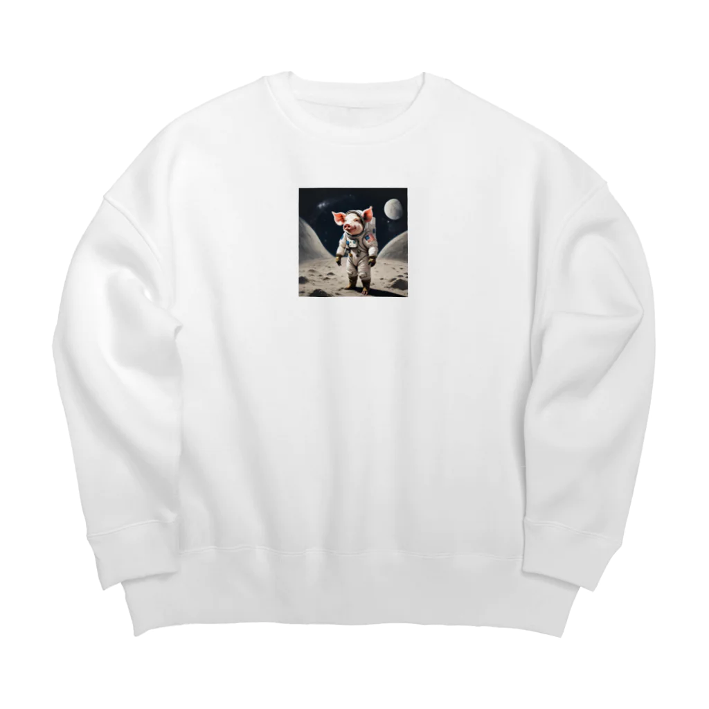 papaiayapapaの豚の宇宙飛行士 Big Crew Neck Sweatshirt