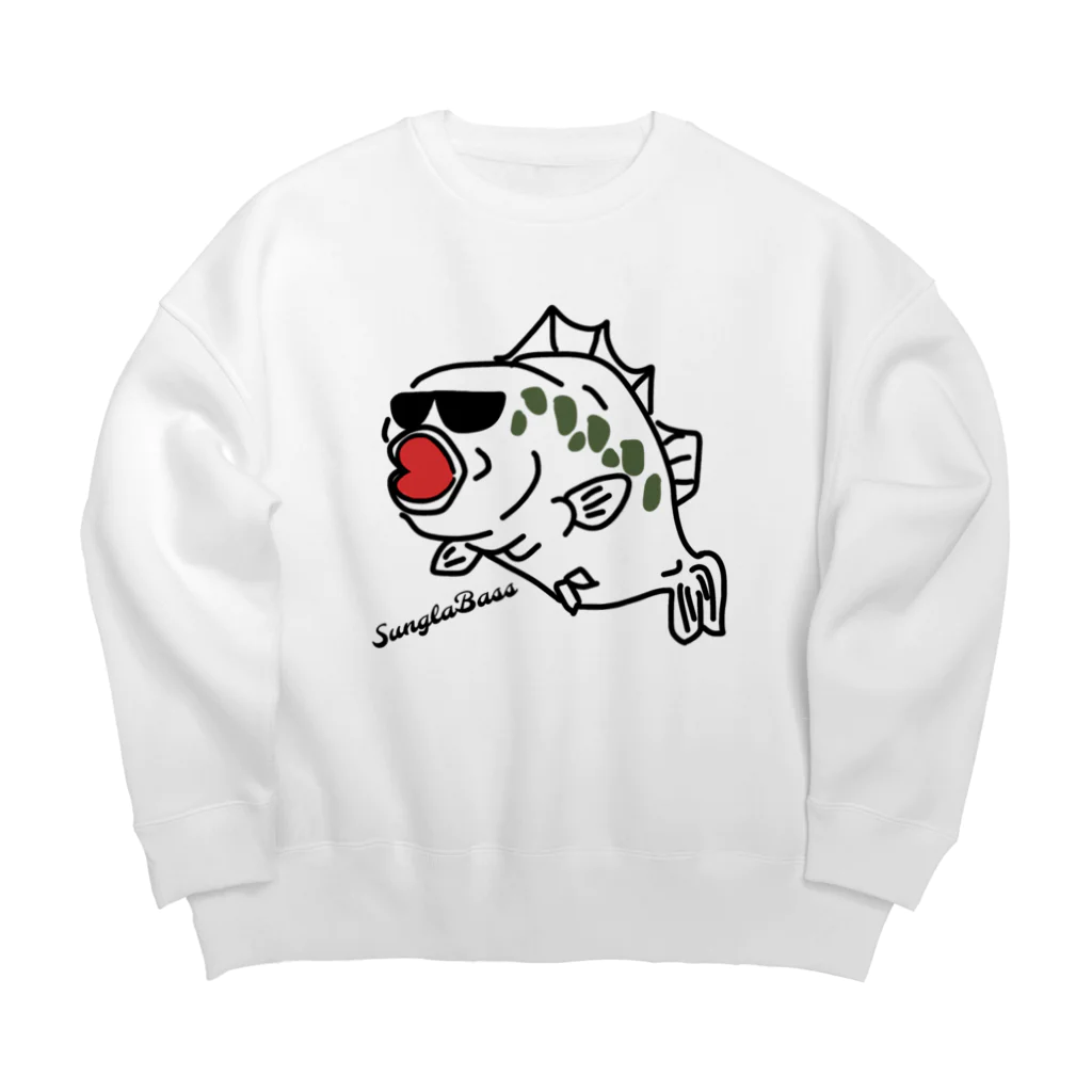 comaoのブラックバス　サングラバス Big Crew Neck Sweatshirt