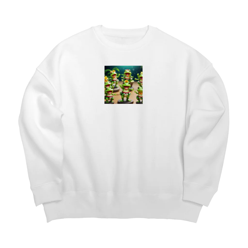 二宮大輔のパーティーカエル Big Crew Neck Sweatshirt