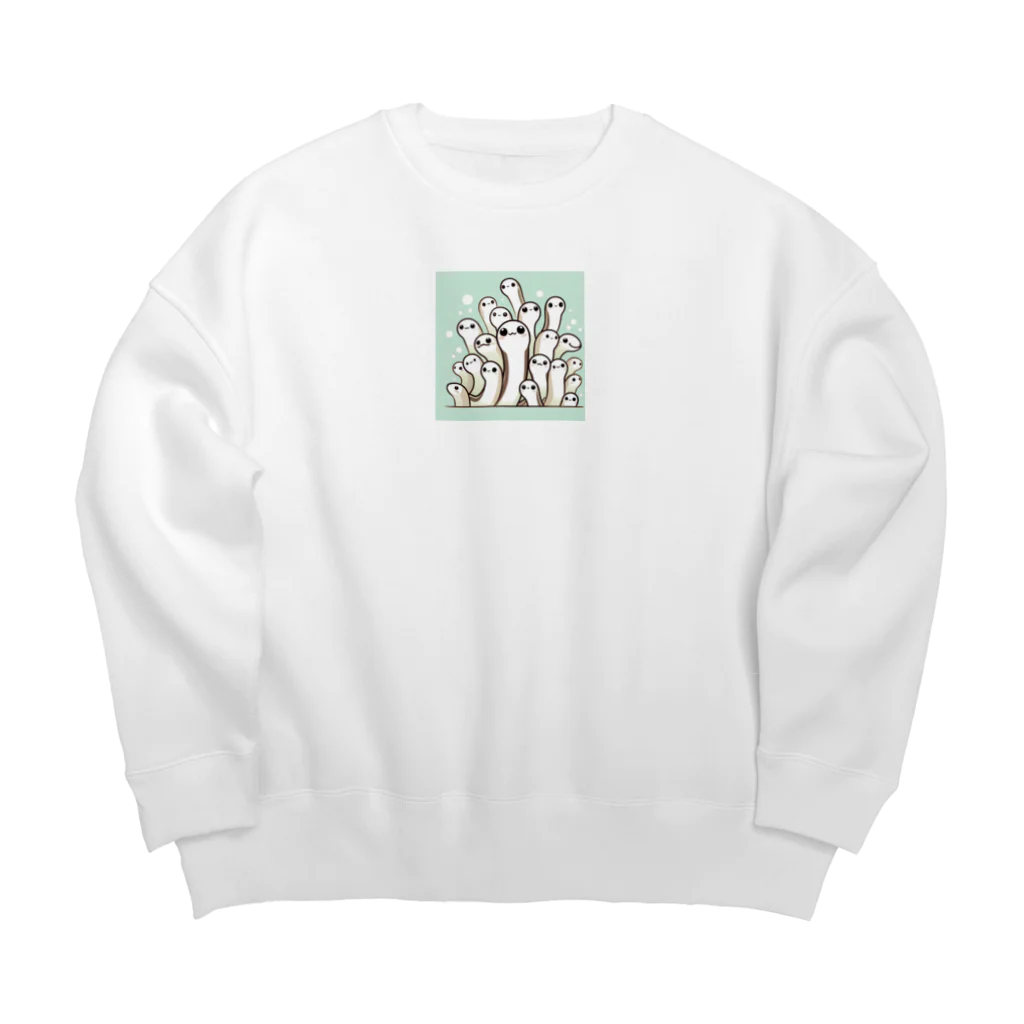 Michiru-2024のちんあなごくん Big Crew Neck Sweatshirt