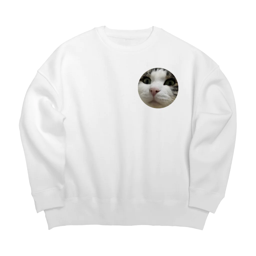 うちのにゃんず🐈のみーみーちゃんのメンチ Big Crew Neck Sweatshirt