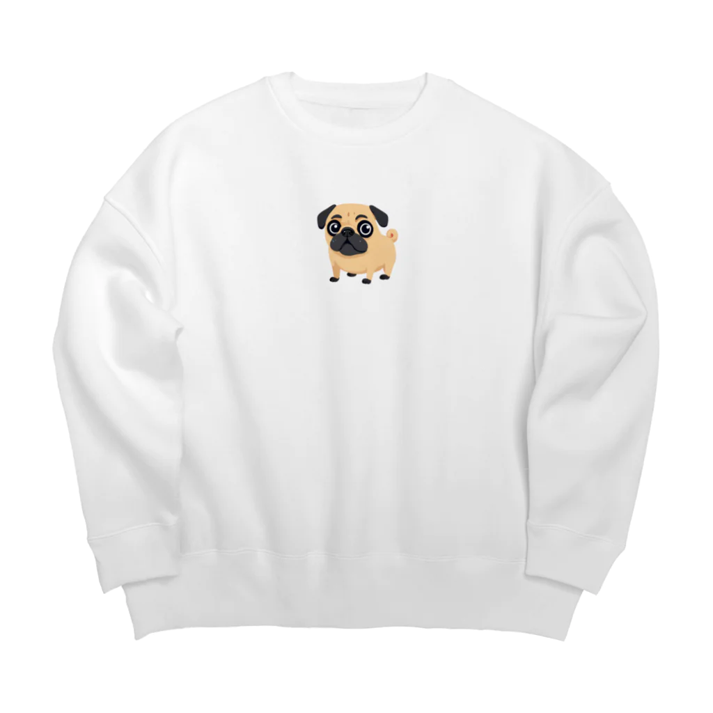 uu_uのパグ Big Crew Neck Sweatshirt