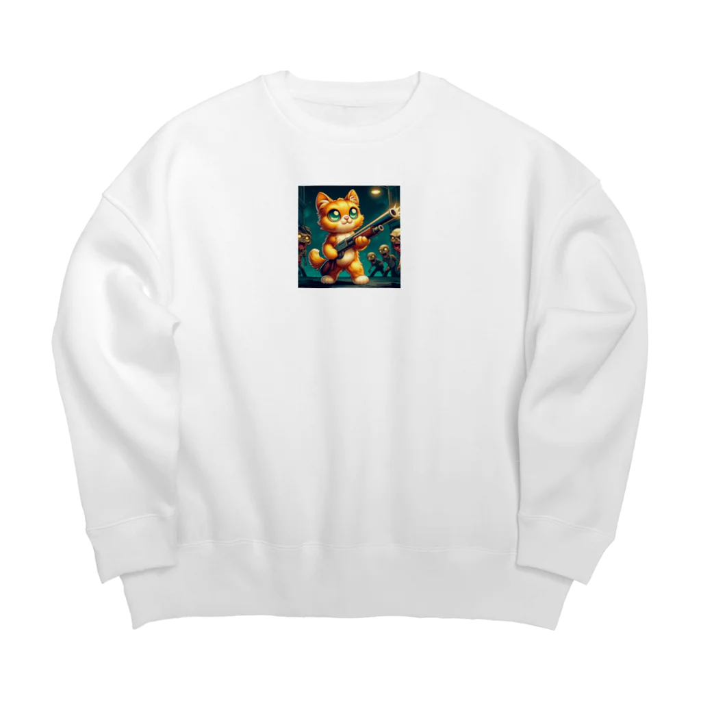 子猫カーニバルの子猫ハザード Big Crew Neck Sweatshirt