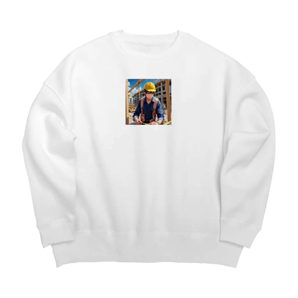 TakeKAKEのゼネコンくん-2 Big Crew Neck Sweatshirt