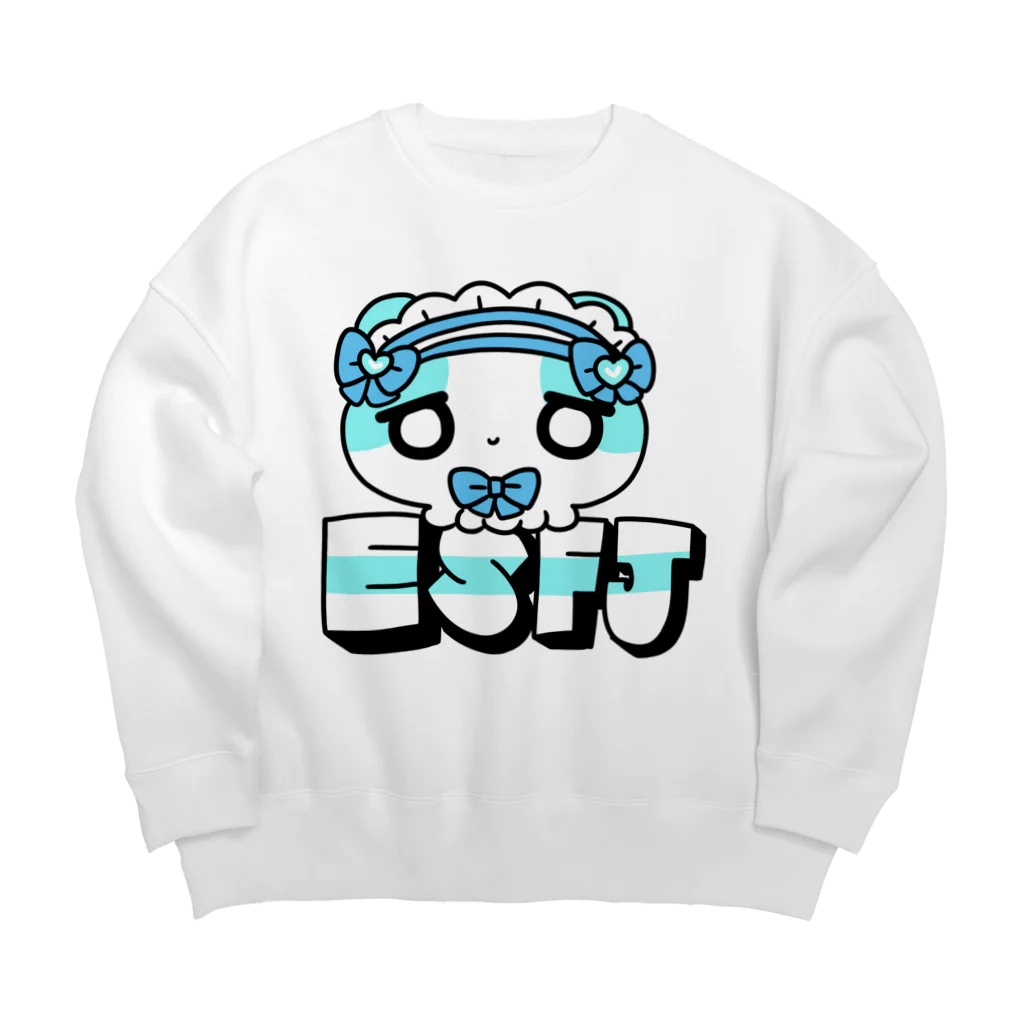 ムラサキゲジゲジのオンラインショップの16性格タコちゃんず ESFJ Big Crew Neck Sweatshirt